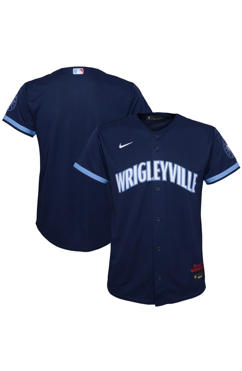 Nike Youth Nike Navy Chicago Cubs City Connect Replica Jersey, Main, color, 