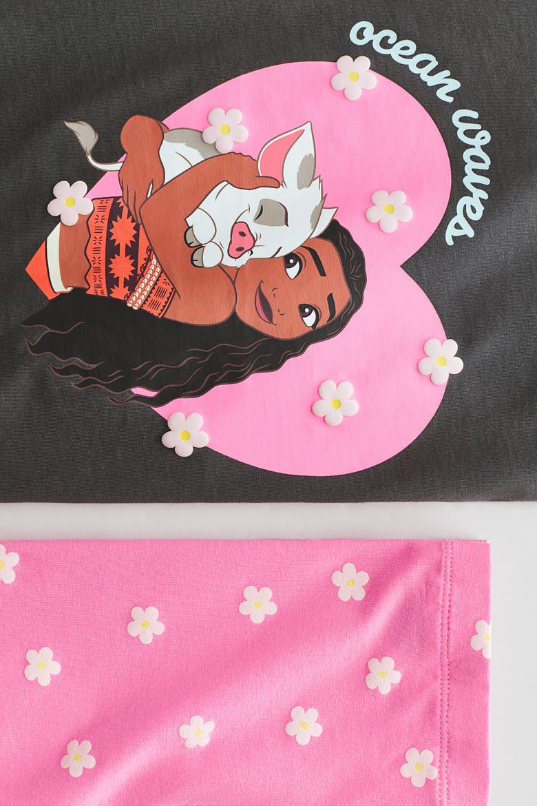 2-piece Printed Cotton Set, Alternate, color, Dark gray/Moana