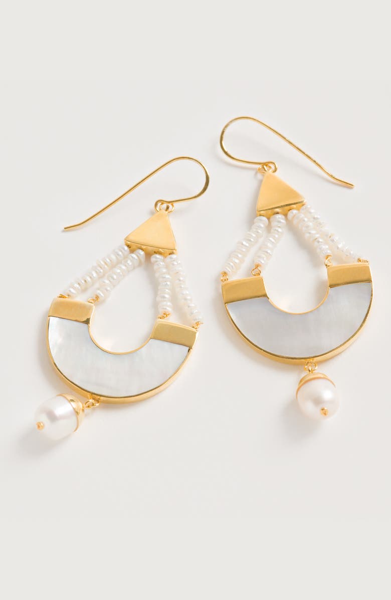 Freya Rose Warrioress Sunrise Earrings, Alternate, color, Gold