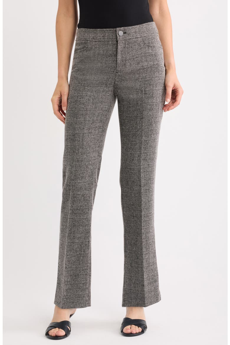 Mid Rise Bootcut Tweed Pants, Main, color, ANNE BLACK / WHITE DOVE