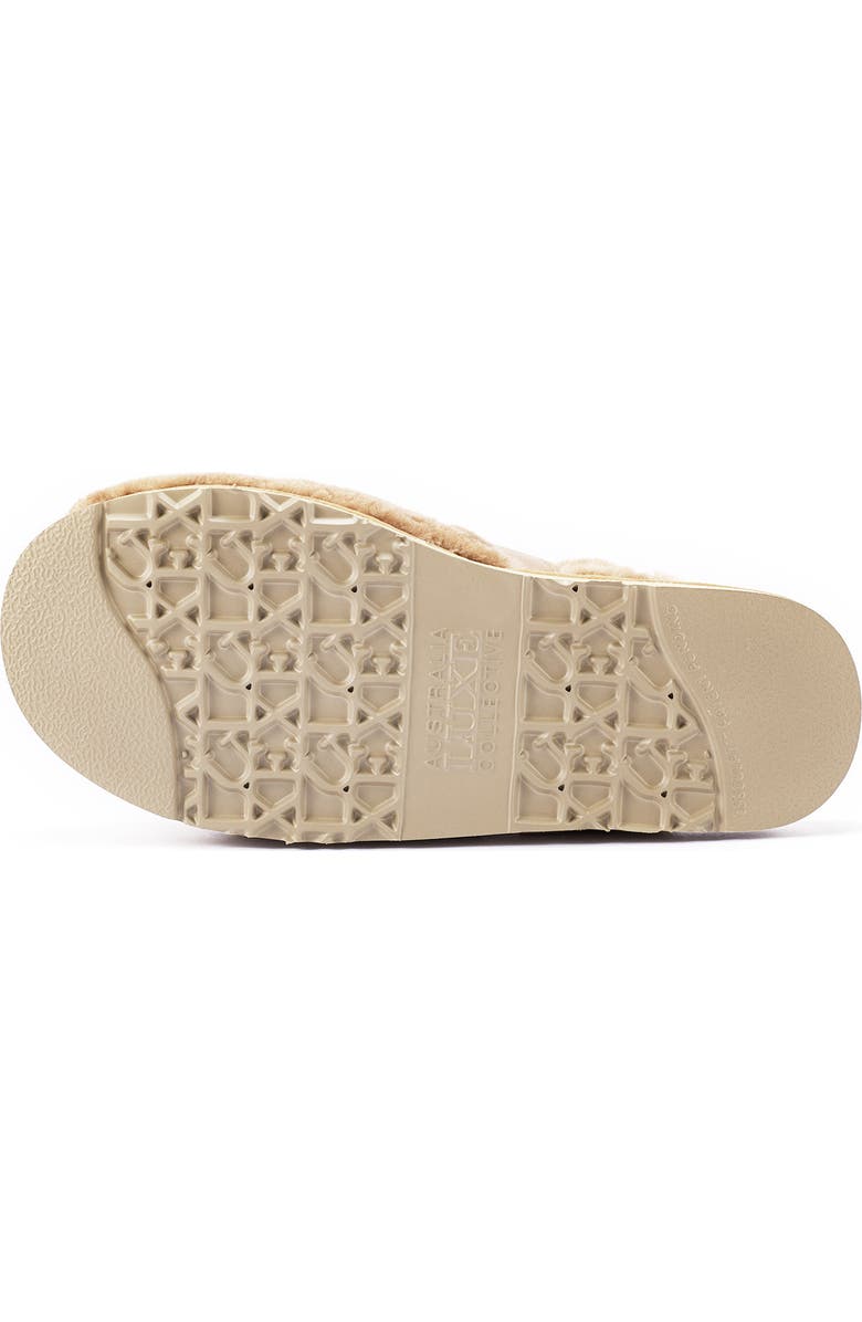 Australia Luxe Collective Grace Genuine Shearling Slipper, Alternate, color, Sand