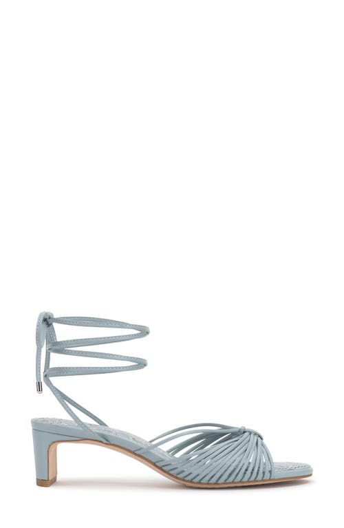 Vince Camuto Lory Ankle-wrap Kitten Heels In Celeste Blue