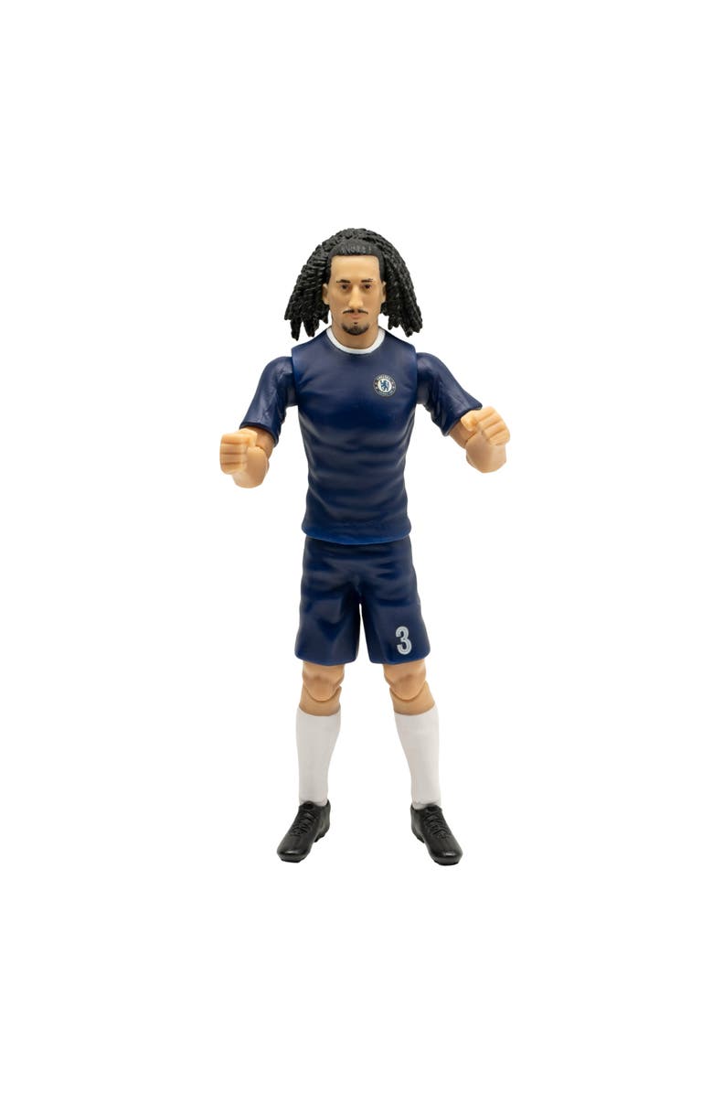 Banbo Toys Sockers Chelsea Marc Cucurella 8" Soccer Action Figure, Alternate, color, Blue