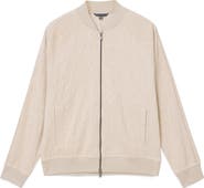 John Varvatos Evie Tonal Embroidered Bomber Jacket