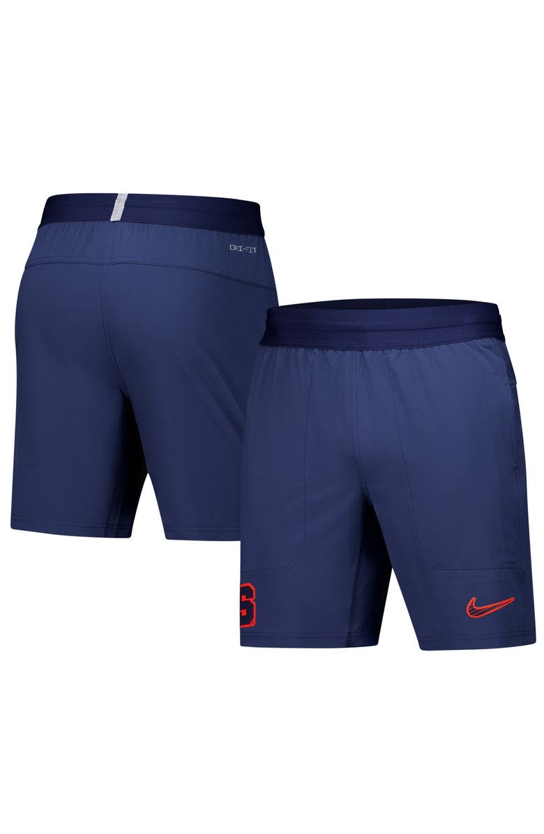 Nike Men's Nike Navy Syracuse Orange 2024/25 Sideline Performance Woven Shorts, Main, color, 