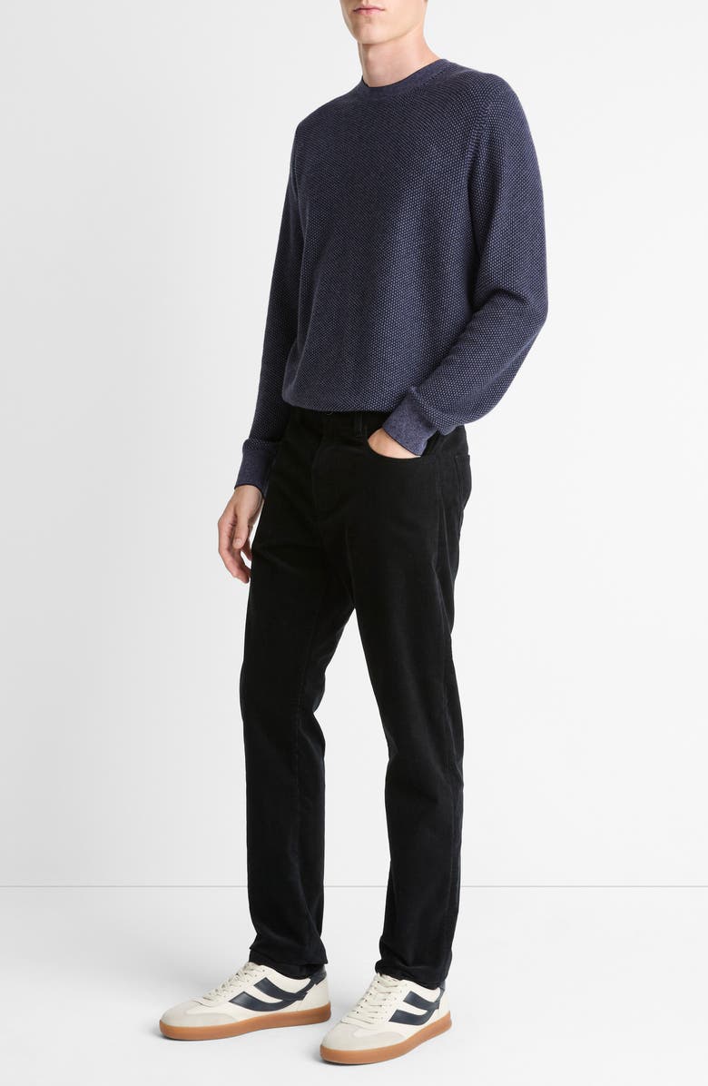 Vince Dylan Stretch Cotton Corduroy Pants, Alternate, color, Black