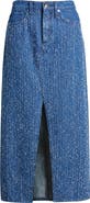 rag & bone Clara Vented Denim Maxi Skirt