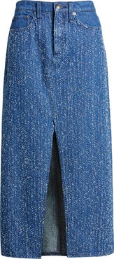 rag & bone Clara Vented Denim Maxi Skirt