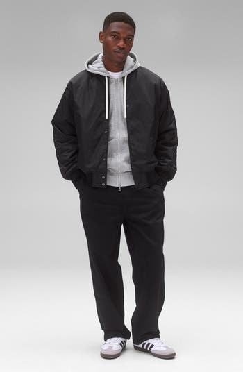 「M」REIGNING CHAMP SATIN STADIUM JACKET Reigning Champ ECONYL® Satin Stadium Jacket | Nordstrom