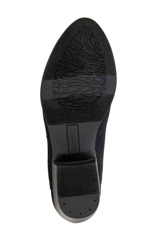 Esprit Tory Open Knit Ankle Bootie In Black Knit