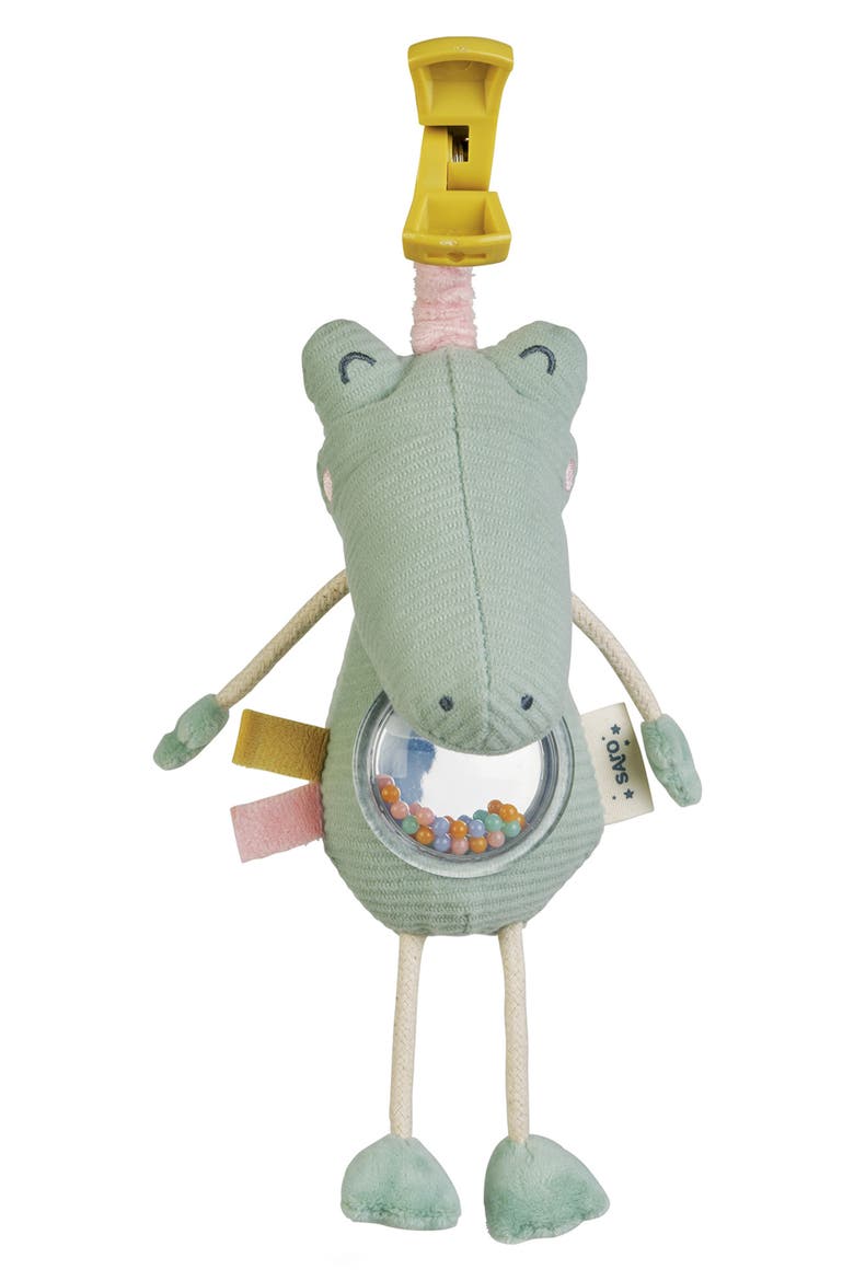 Jungle Party Mirror Rattle, Main, color, CROCODILE