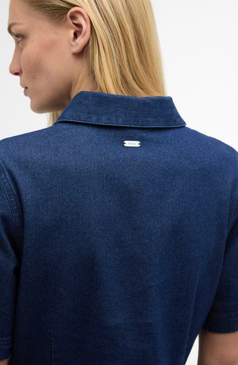 Barbour Maia Button-Up Denim Mini Shirtdress, Alternate, color, 