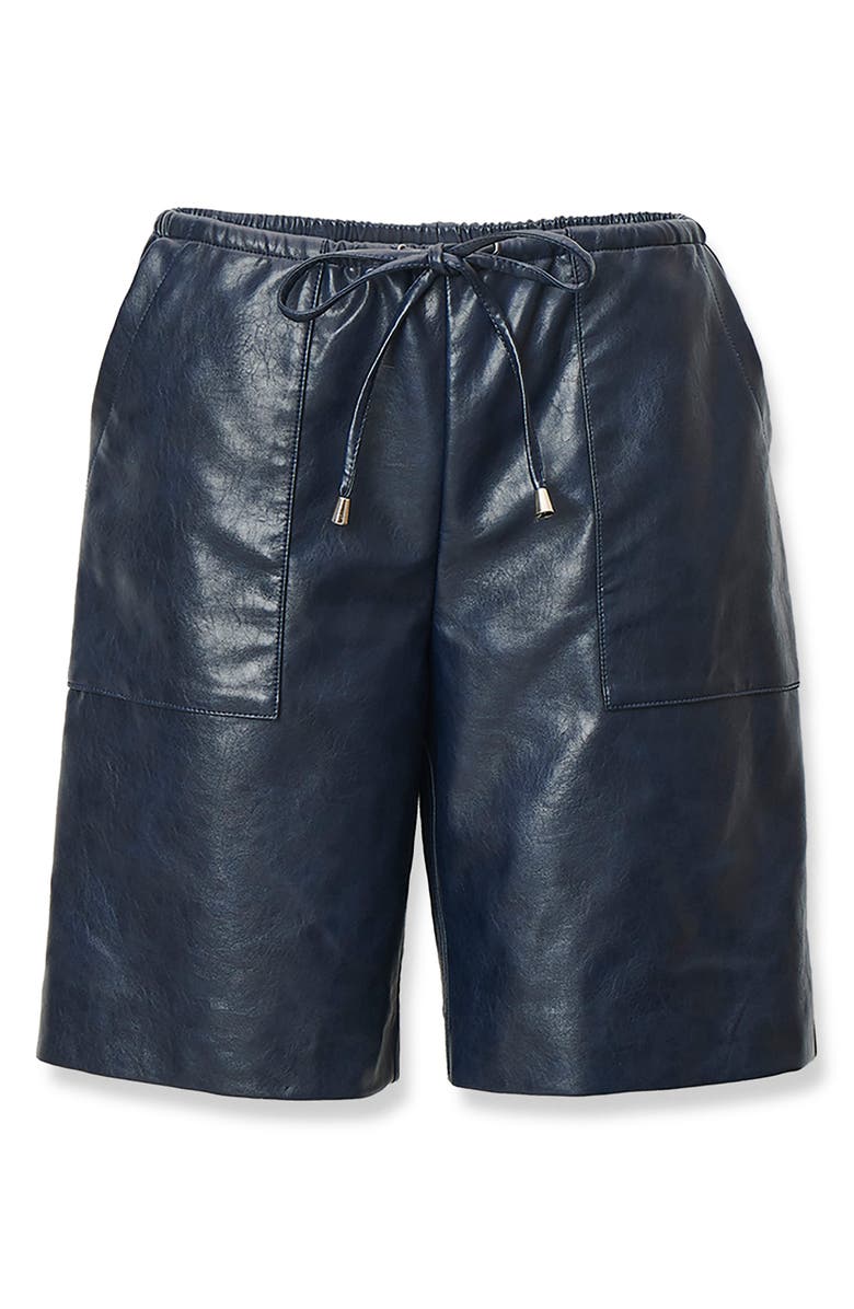rag & bone Claire Faux Leather Shorts, Alternate, color,