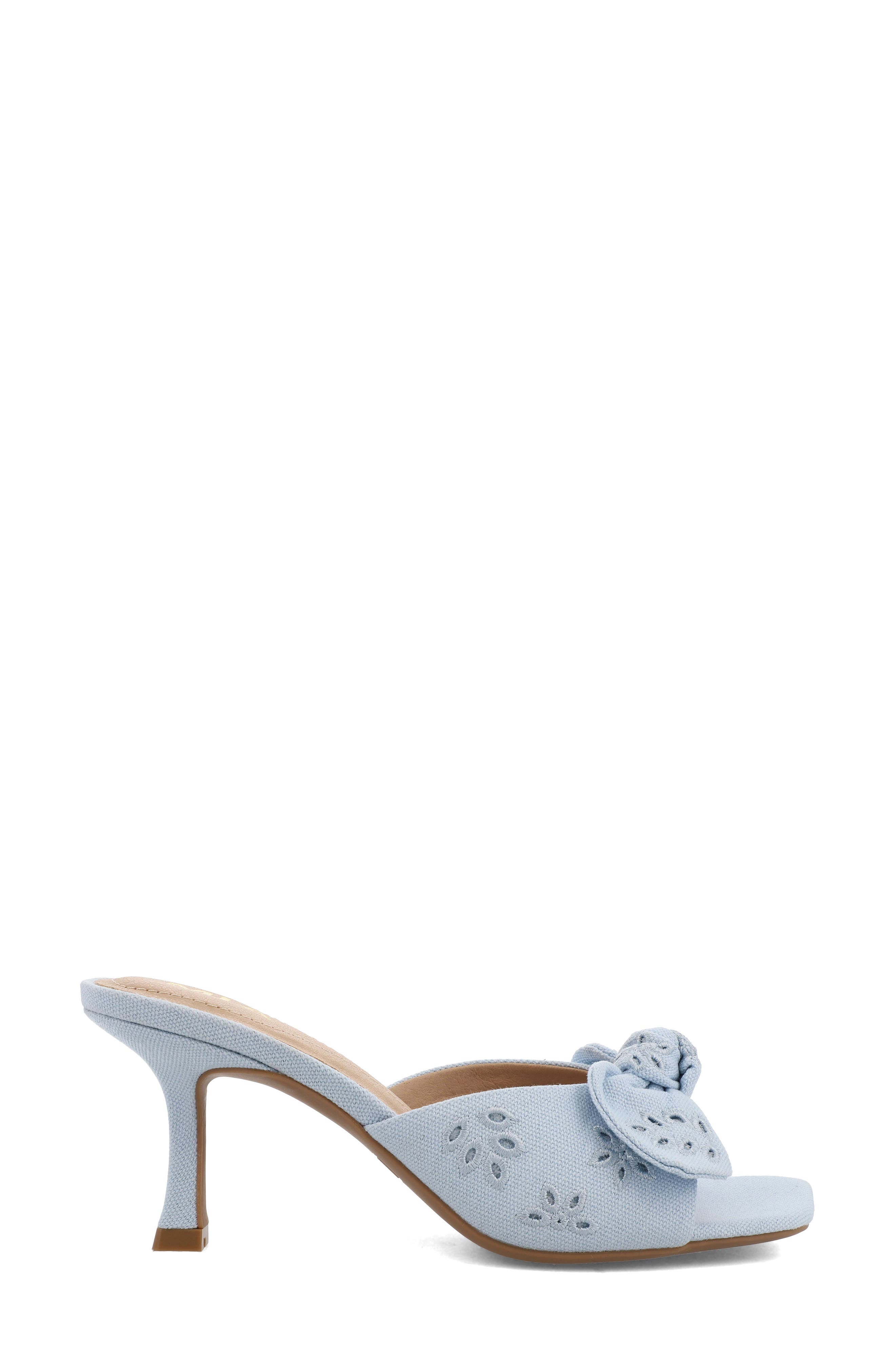 Elyzza Bow Slide Sandal, Alternate, color, BABY BLUE