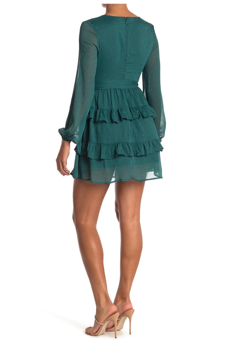 Love, Fire Tiered Mini Dress, Alternate, color, 