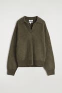 COS Brushed-Cashmere Polo Sweater