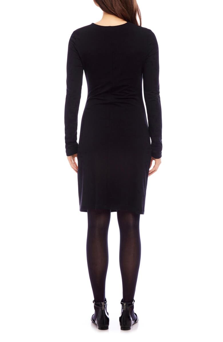 Karen Kane Ruched Long Sleeve Dress, Alternate, color, 