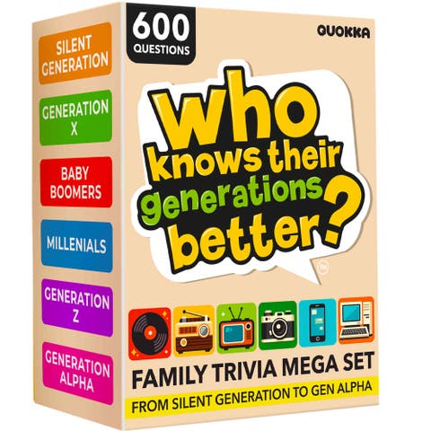 Who Knows Better? Trivia Card Games for Kids & Family