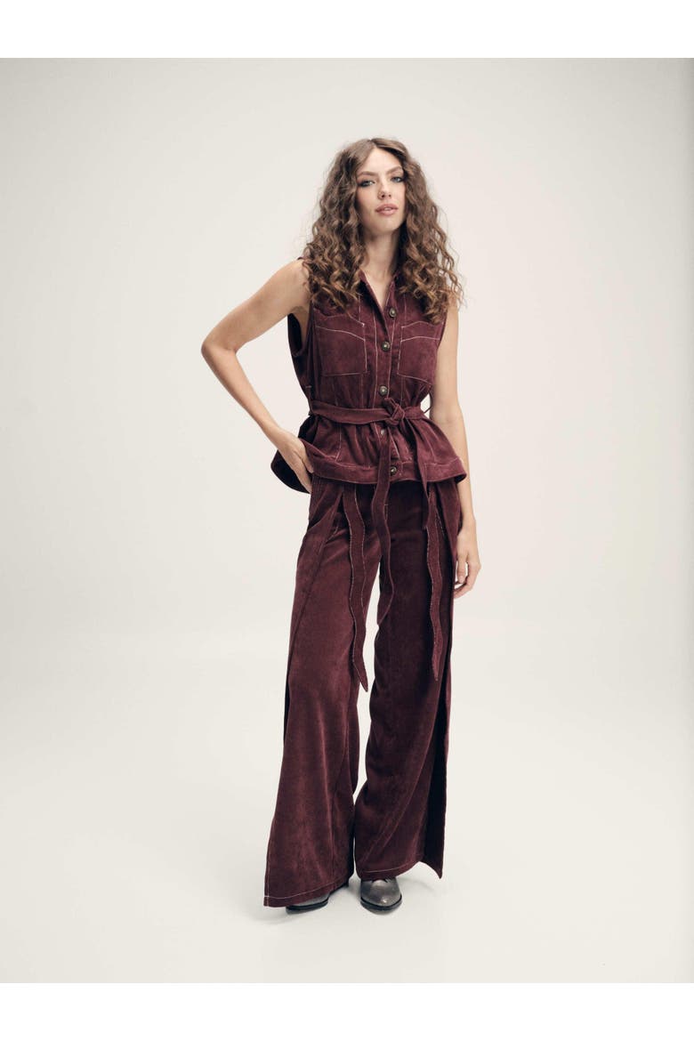 Viboraire Pant, Alternate, color, Burgundy