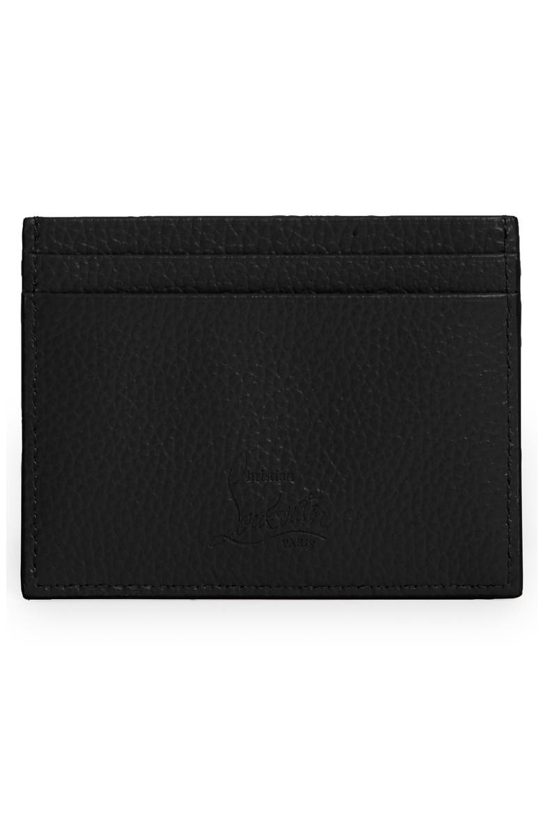 Kios Simple Leather Card Case, Alternate, color, BLACK/ ULTRABLACK