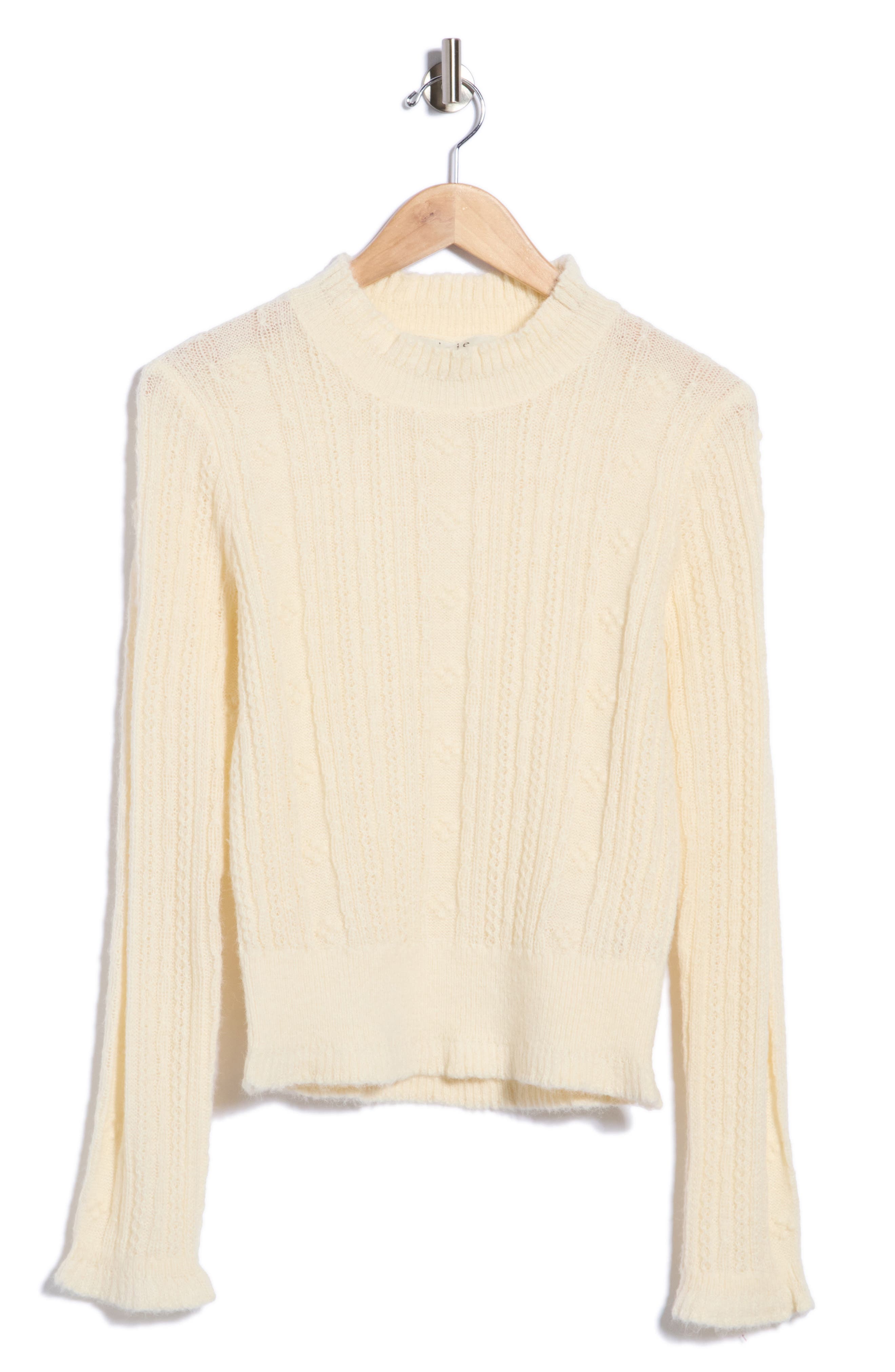 Cable Knit Crewneck Sweater