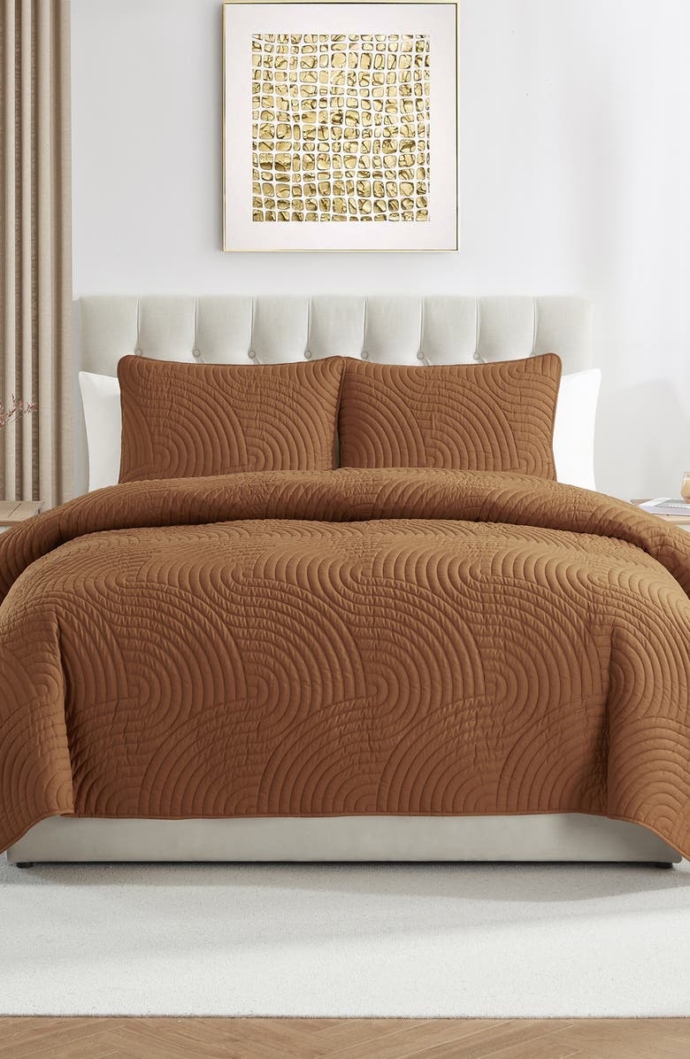 VCNY HOME Sands Curved 3-Piece Quilt Set, Alternate, color,