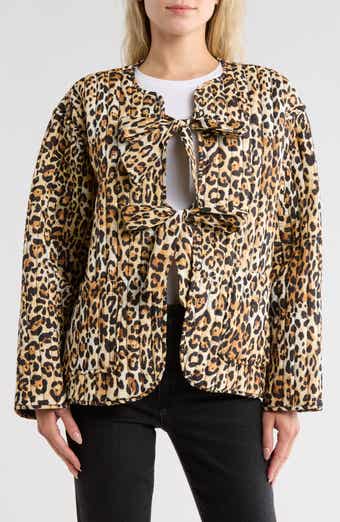 ASOS DESIGN Animal Quilted Jacket