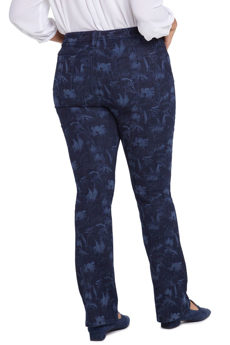 Floral Print High Waist Slim Bootcut Jeans, Alternate, color, BISHOP FLORAL MULTI LASER