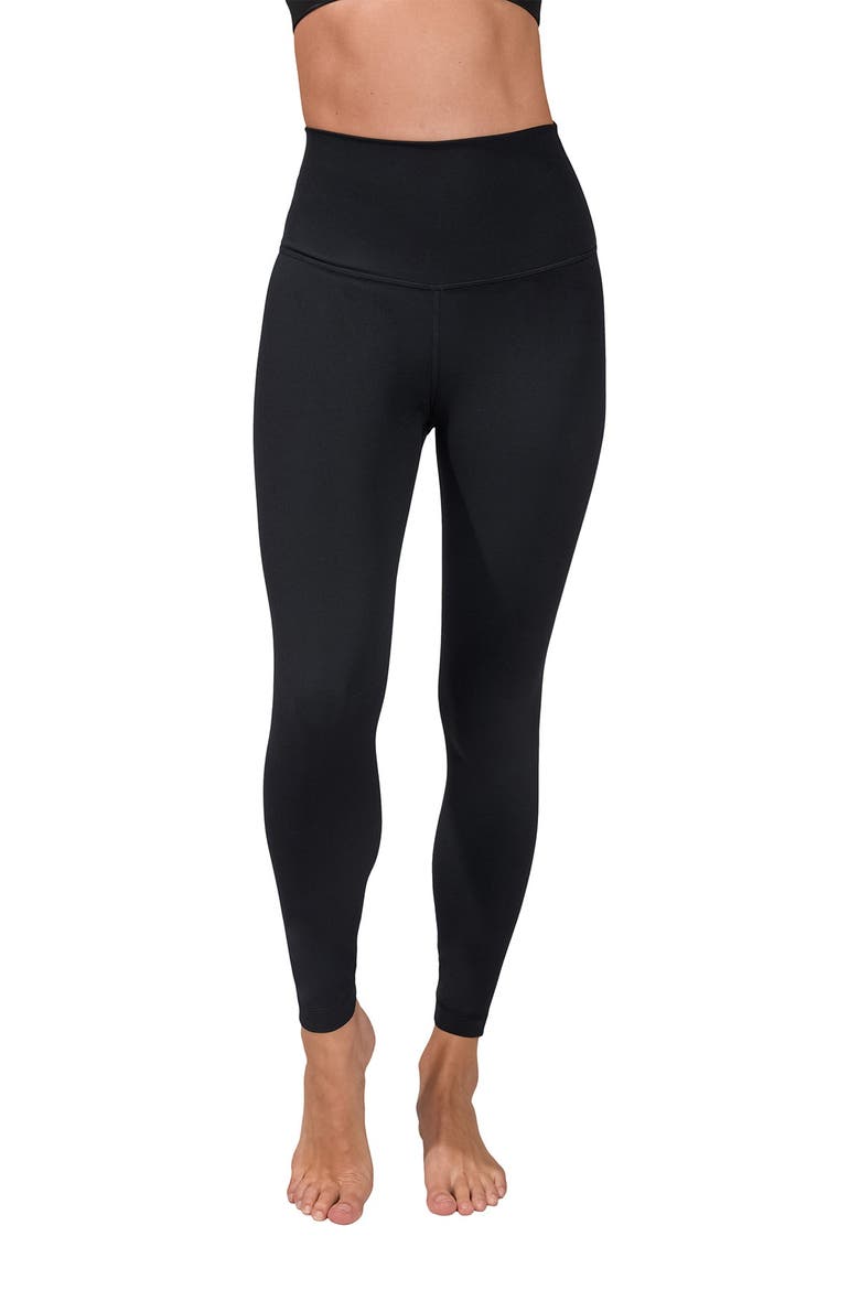 Superflex High Waist Elastic Free Ankle Leggings, Alternate, color, BLACK