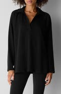 Eileen Fisher Raglan Sleeve Henley Tunic