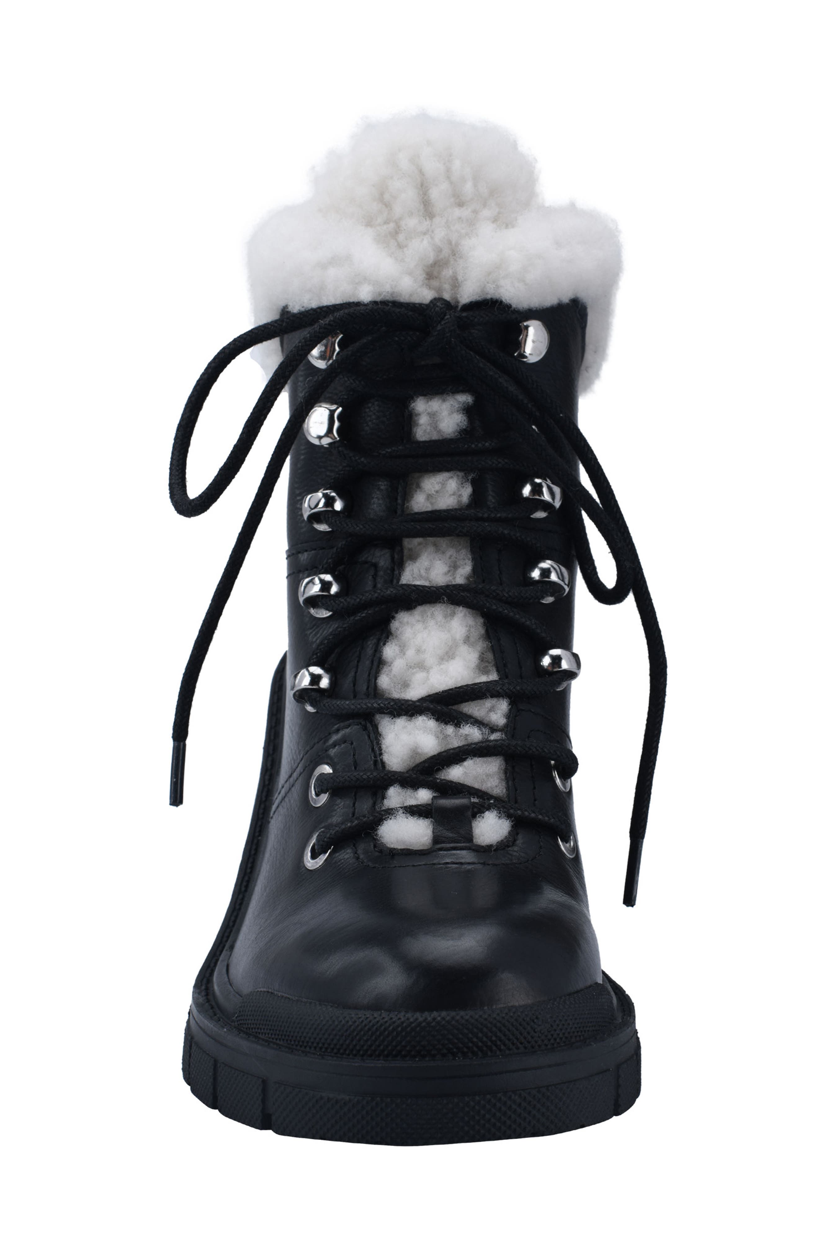 Marc Fisher LTD Marc Fisher Vacinta Genuine Shearling Bootie, Alternate, color, 