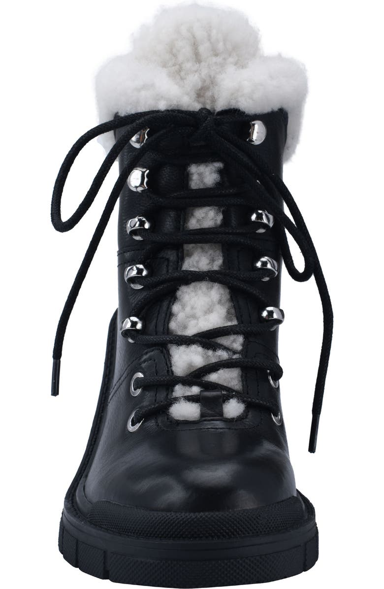 Marc Fisher LTD Marc Fisher Vacinta Genuine Shearling Bootie, Alternate, color,