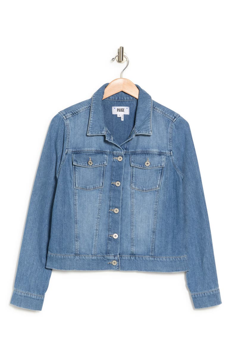 PAIGE Aveline Denim Jacket, Alternate, color, Leanna