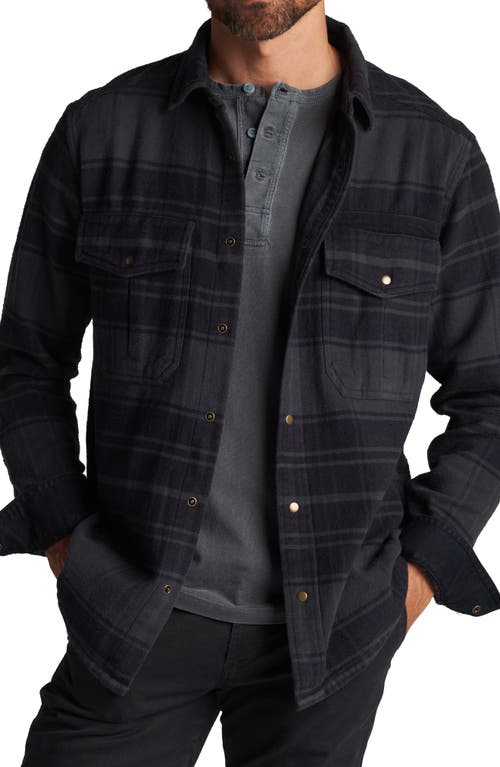 Rowan Axel Flannel Shirt Jacket In Midnight Plaid