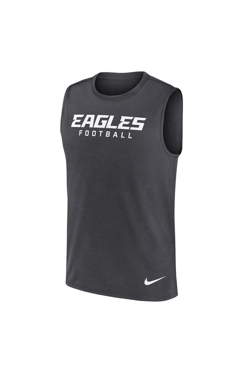 Nike Men's Nike Charcoal Philadelphia Eagles Primetime Legend Performance Muscle Tank Top, Alternate, color, 