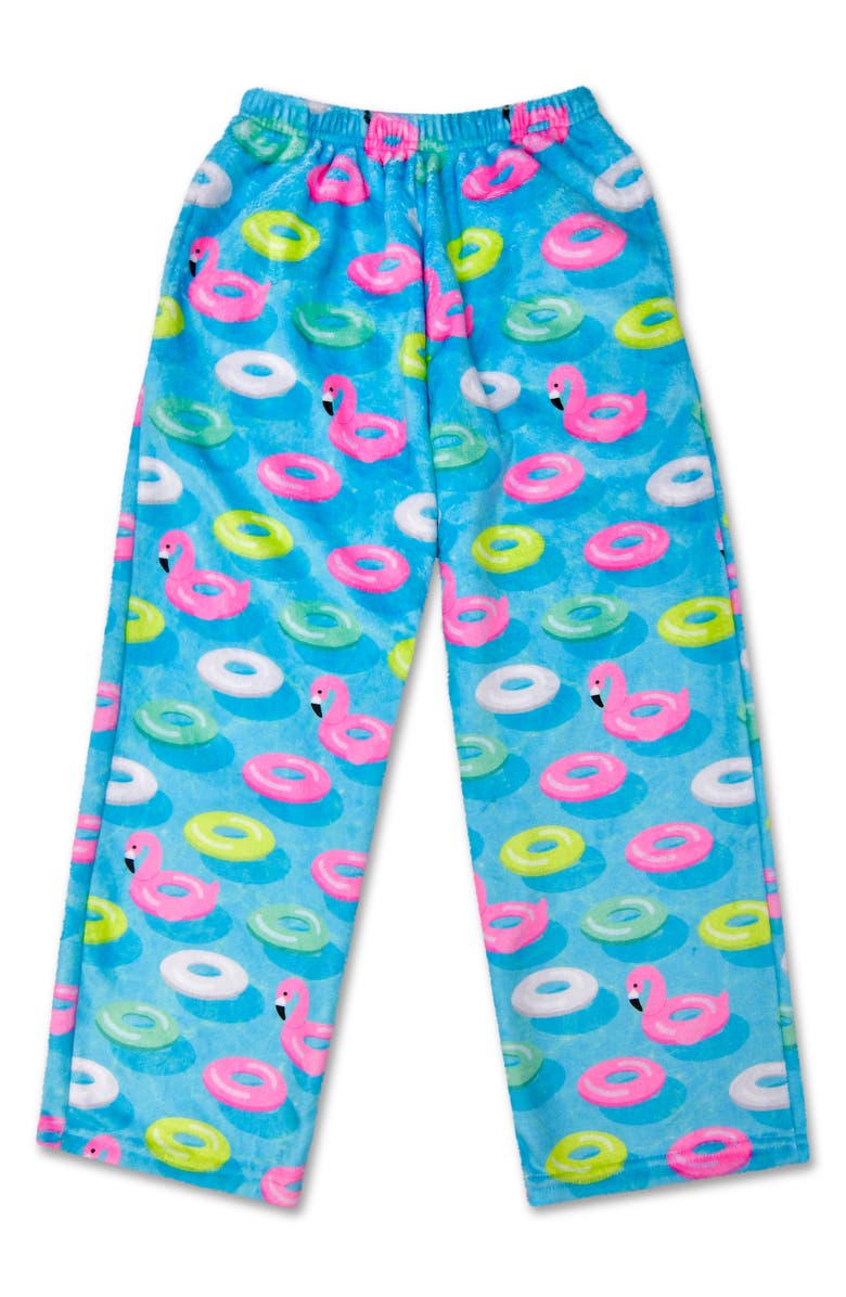 Iscream Kids' Pool Party Plush Pajama Pants, Main, color, Blue
