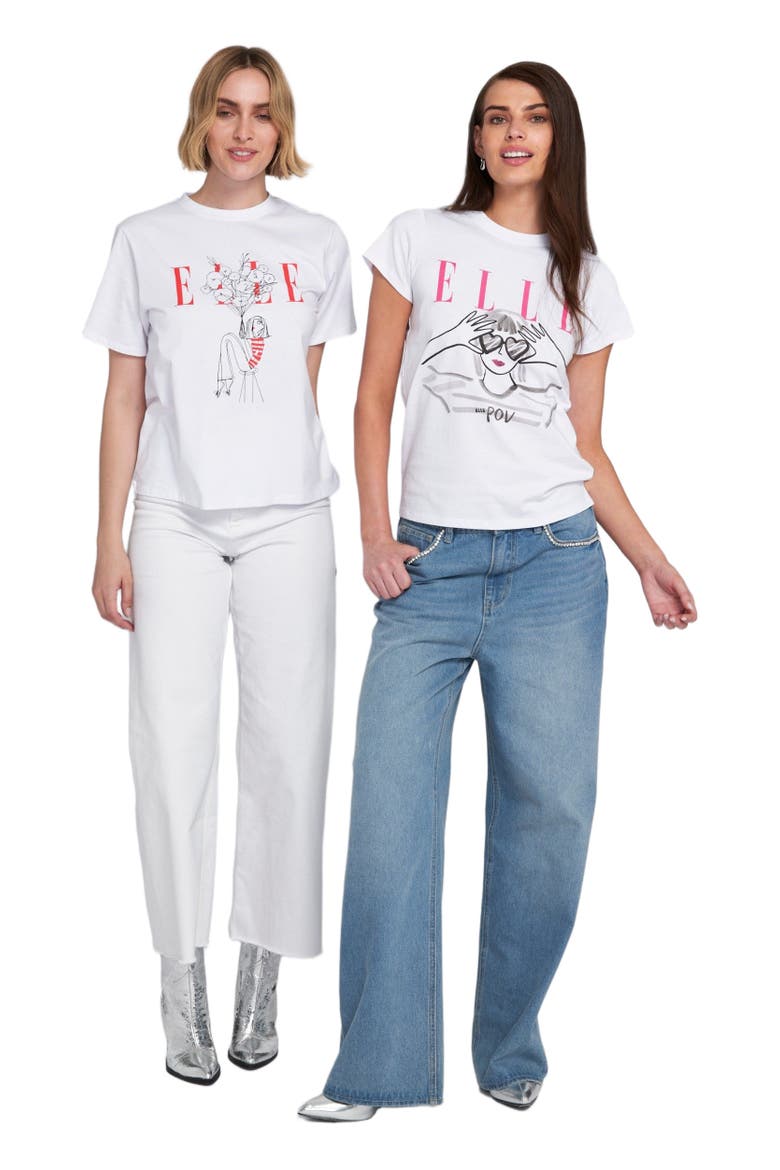 Heart Eyes Graphic Tee T-Shirt, Alternate, color, White