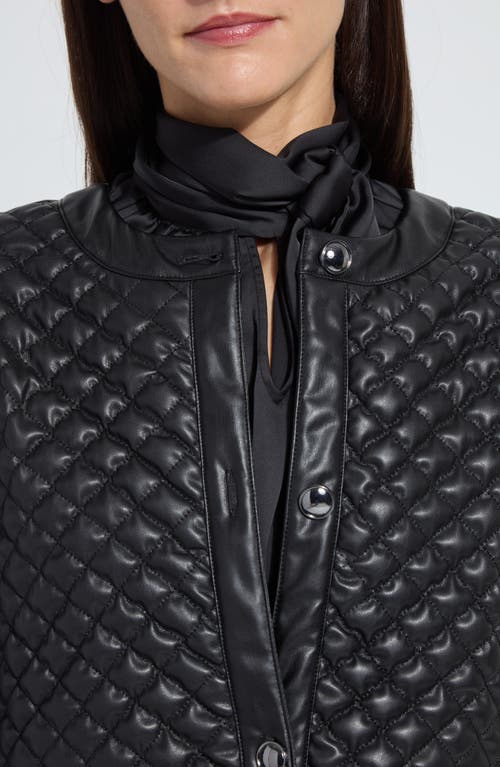 Lyssé Lysse Aurelle Quilted Faux Leather Jacket In Black