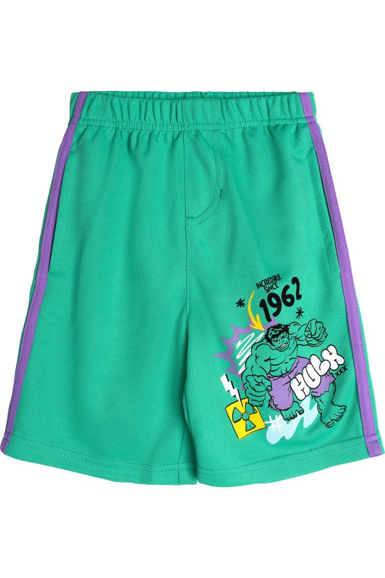 Avengers Athletic Mesh Shorts Multipack, Alternate, color, Navy Green Red