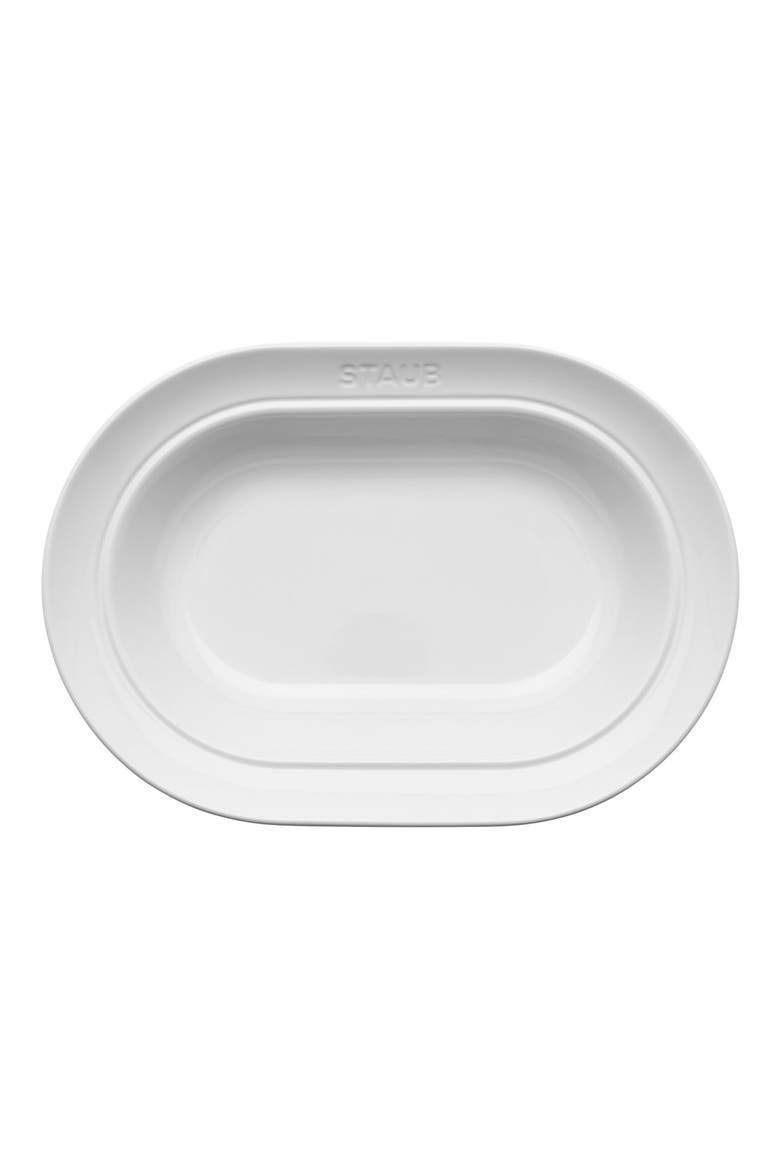 10-Inch Oval Serving Dish, Alternate, color, WHITE