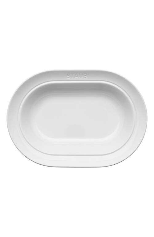 Staub 10-inch Oval Serving Dish In Neutral