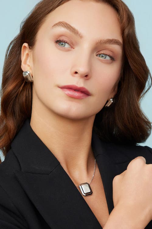 Oradina Sterling Silver Cufflink Button Studs In Silver