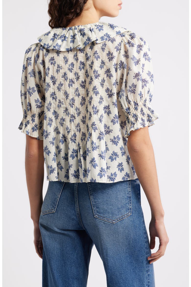 Henri Organic Cotton Voile Top, Alternate, color, BLEU ROSIER FLORAL