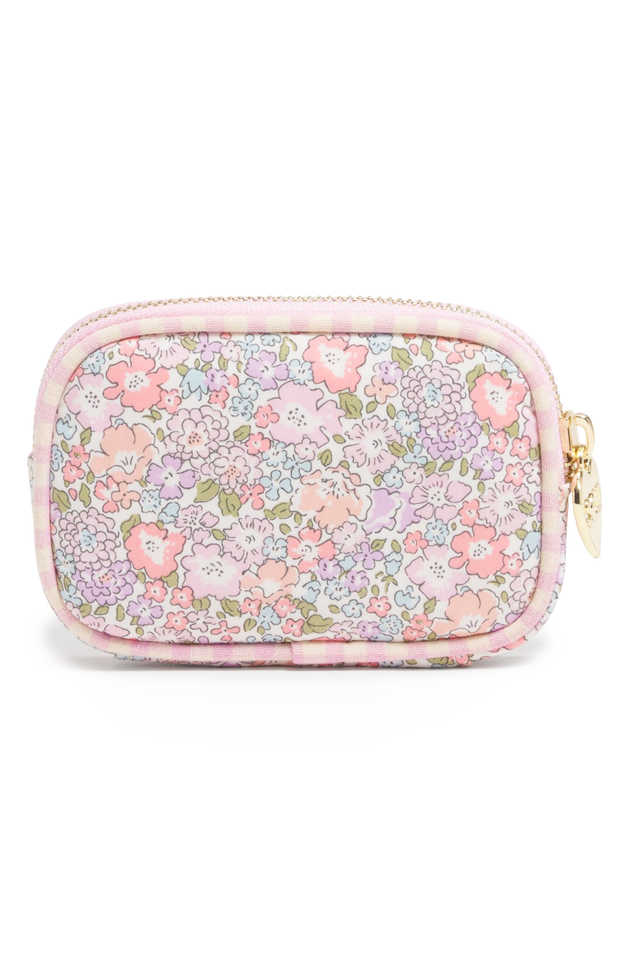 Stoney Clover Lane x Liberty Micro Floral Embroidered Cotton Pouch, Alternate, color, Michelle