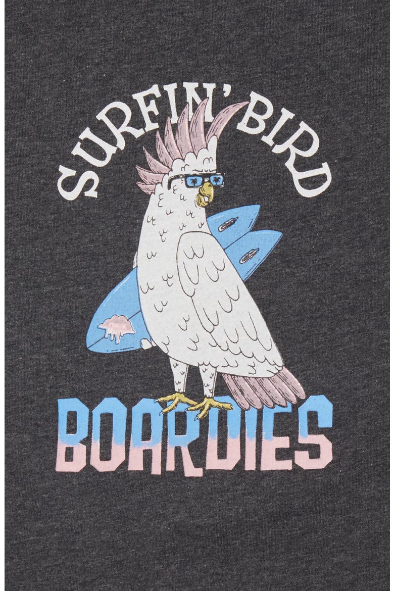 Kids' Surfin' Bird Cotton Graphic Tee, Alternate, color, GREY