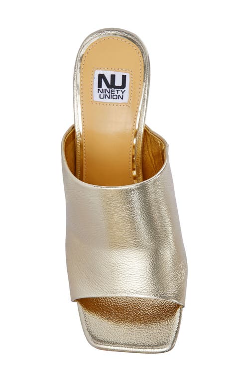 Ninety Union Rumba Slide Sandal In Gold