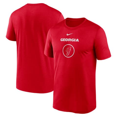 Men's Nike Red Georgia Bulldogs On-Court Basketball Legend Practice Performance T-Shirt