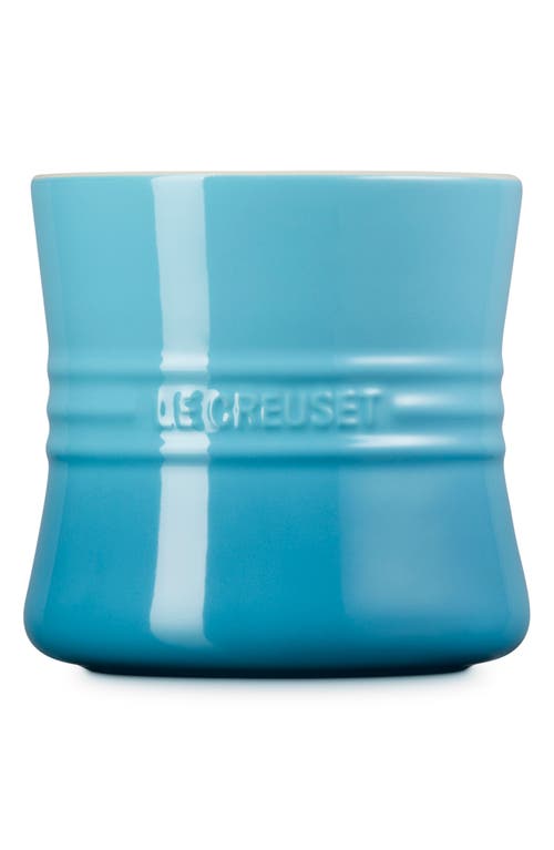 Le Creuset Large Stoneware Utensil Crock In Caribbean