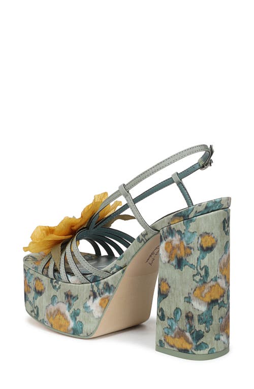Circus Ny By Sam Edelman Aria Flower Two-piece Block-heel Dress Sandals In Multi