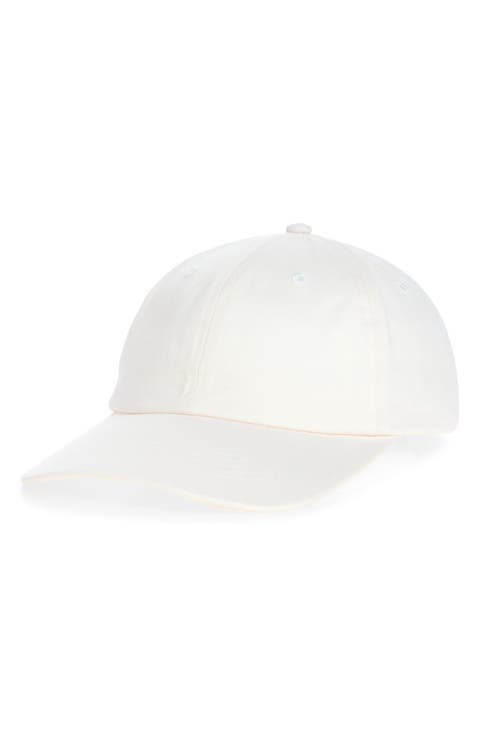 Cotton Twill Leather Strap Baseball Cap